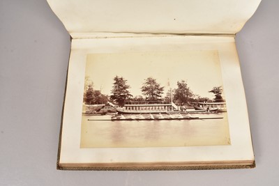 Lot 206 - 1870 Victorian Period Photograph Album Views of Oxford Including Oxford Vs Harvard Rowing