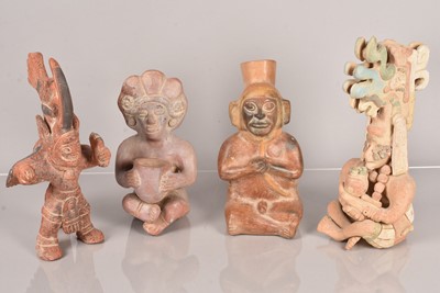 Lot 242 - Four Mexican Pottery figures