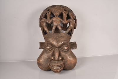 Lot 250 - A Bamum/ Bamileke Helmet Mask