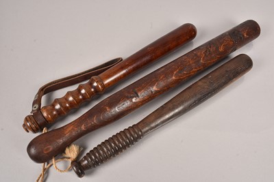 Lot 330 - A large Victorian City Police wooden Truncheon