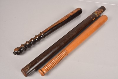 Lot 332 - A Victorian wooden Police Constable's Stave