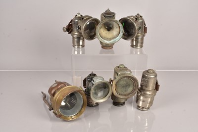 Lot 346 - A pair of Lucas Calcia Cadet bike lamps