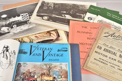 Lot 377 - A collection of Automotive Ephemera