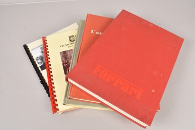 Lot 423 - A 1974 Ferrari 'Big Red Book' Presentation Annual signed by Enzo Ferrari