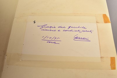 Lot 423 - A 1974 Ferrari 'Big Red Book' Presentation Annual signed by Enzo Ferrari