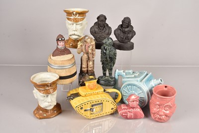 Lot 450 - A collection of military related ceramics