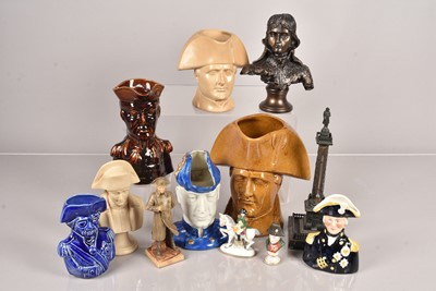 Lot 451 - A collection of Napoleon and Nelson ceramics