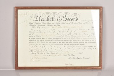 Lot 491 - An Elizabeth II Military Commission