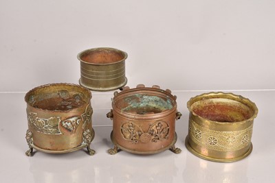 Lot 523 - Four trench art pieces