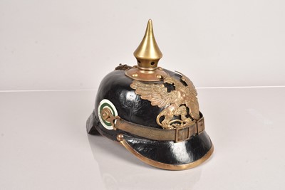 Lot 597 - A Baden Issue Sachsen NCO Pickelhaube