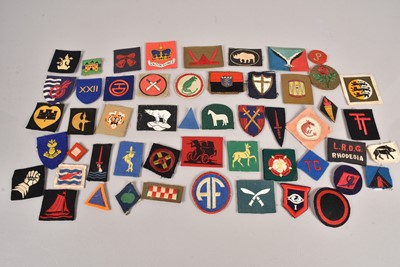 Lot 622 - A selection of WWII and Later World Cloth badges