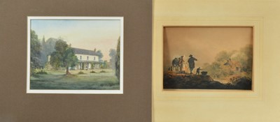 Lot 420 - Two unframed watercolours