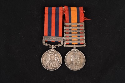 Lot 646 - A Boer War Devon Regiment medal pair