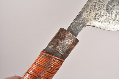 Lot 672 - An Indian Naga Dao Chopper Axe