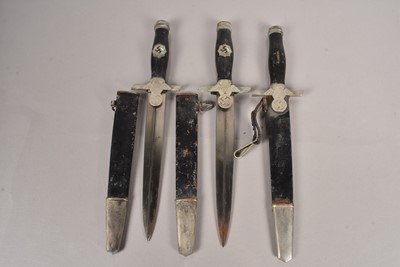 Lot 703 - Three German RLB daggers