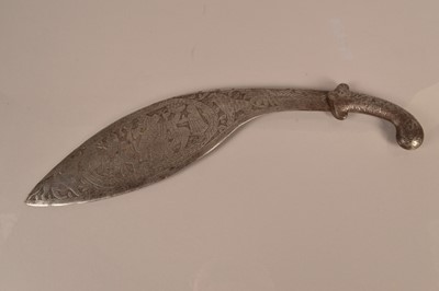 Lot 737 - A North Indian Kukri or Chopper