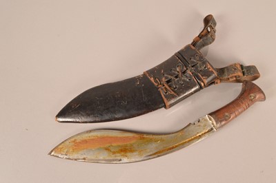 Lot 742 - A WWII Era Kukri knife