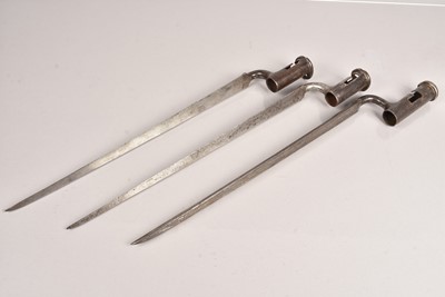 Lot 760 - A group of three socket bayonets