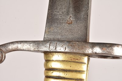 Lot 783 - A Rare British 1853 Artillery Yataghan