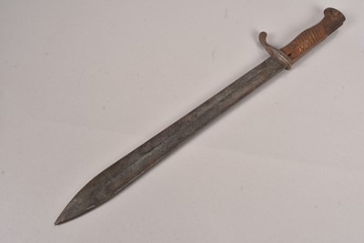 Lot 787 - A WWI Imperial German Butcher Bayonet