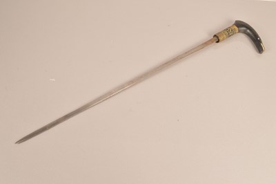 Lot 789 - An early 20th Century Middle Eastern sword stick