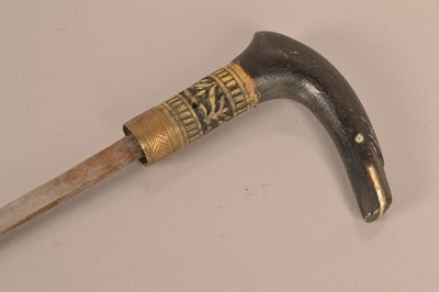 Lot 789 - An early 20th Century Middle Eastern sword stick