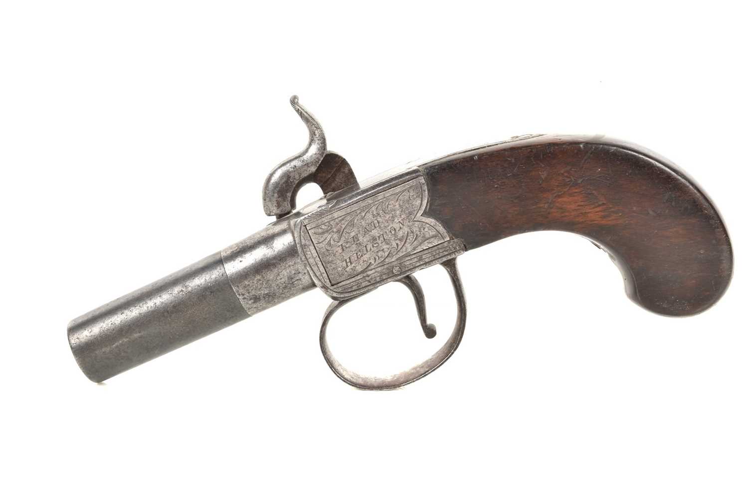 Lot 822 - A 19th Century Percussion Pocket Pistol by Read of Helston