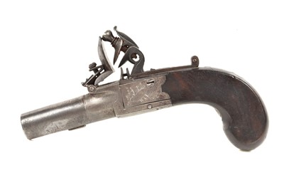 Lot 823 - A 19th Century Flintlock Boxlock pistol