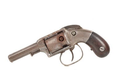 Lot 825 - A 19th Century Allen & Wheelock Percussion Cap Five Shot Transitional Revolver