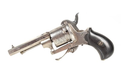 Lot 828 - A Belgian 7mm six-shot Clement Pinfire Revolver