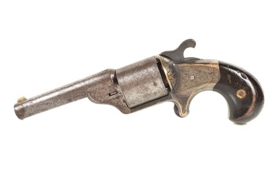 Lot 830 - A Moore's Patent Front Loading Teat-Fire Revolver