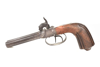 Lot 838 - A Boxlock Double Barrel Percussion Pistol