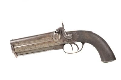 Lot 842 - A Hollis of Cheltenham Large Calibre Double Barrel Overcoat pistol