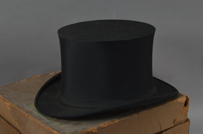 Lot 58 - A canvas top hat