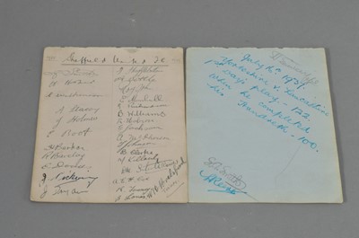 Lot 60 - A collection of Sheffield United player autographs from 1936