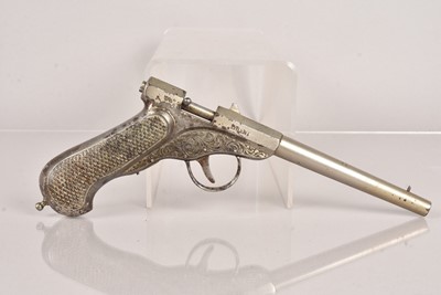 Lot 903 - A 19th Century French Brevet SDGD air pistol