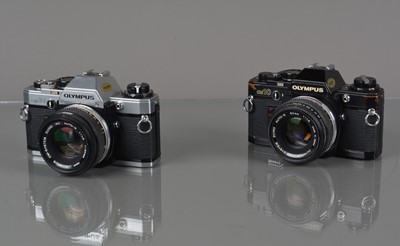 Lot 3 - Two Olympus OM-10 Cameras
