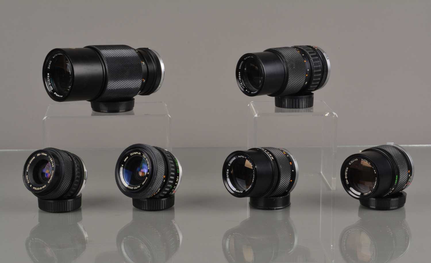 Lot 5 - A Group of Olympus OM Lenses