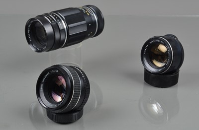 Lot 8 - Three Asahi Takumar Lenses