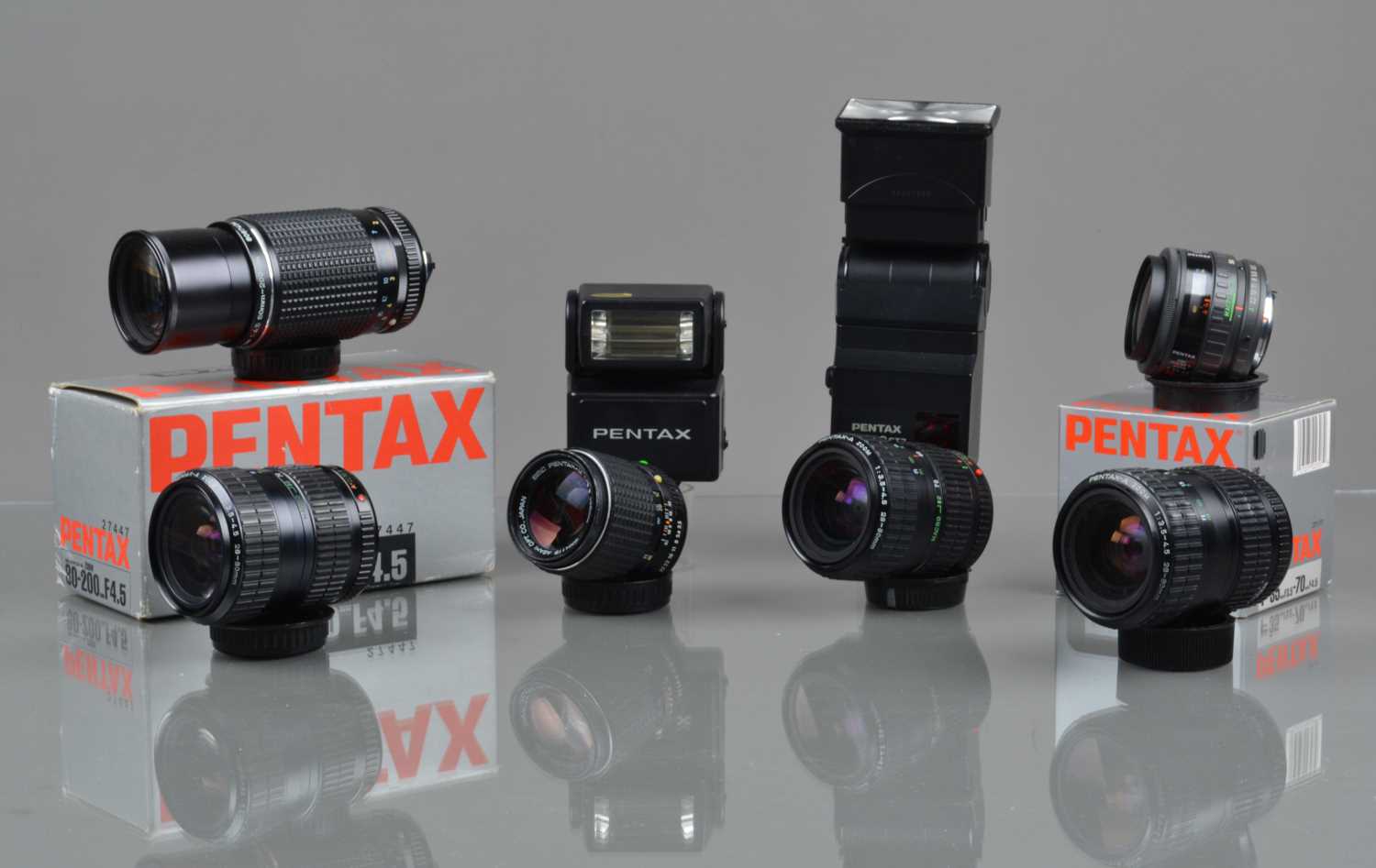 Lot 9 - A Group of Pentax Lenses