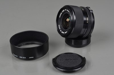 Lot 55 - a Canon FD 35mm f/2 lens