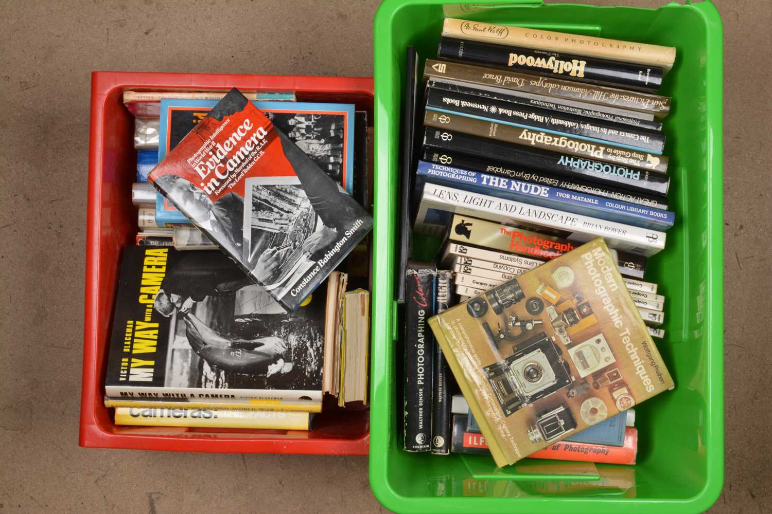 Lot 127 - Two Boxes of Photographic Technique Books