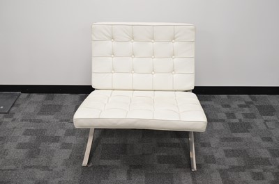 Lot 9 - After Ludwig Mies Van De Rohe a Barcelona style chair