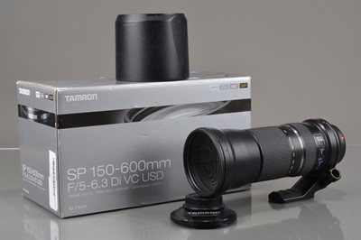 Lot 269 - A Tamron SP 150mm f/5-6.3 Di VC USD Lens