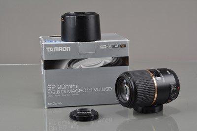 Lot 270 - A Tamron SP 90mm f/2.8 Di Macro 1:1 VC USD Lens