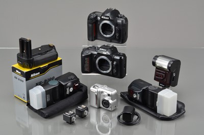 Lot 445 - Two Nikon Camera Bodies and Nikon Accessories