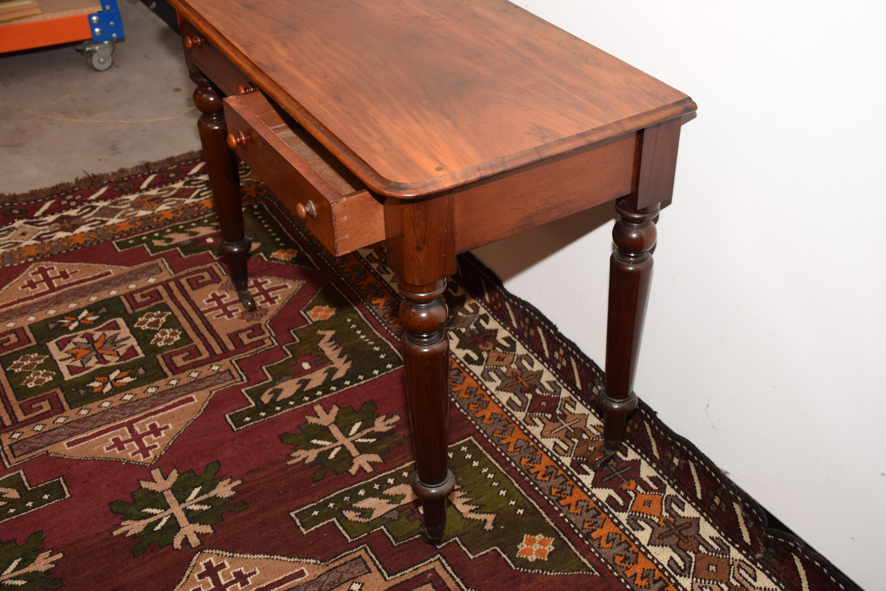 Lot 5 - A Victorian mahogany desk,