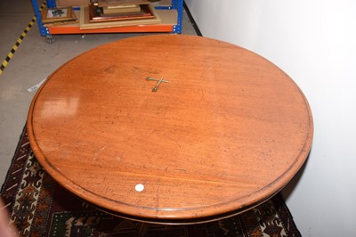 Lot 12 - A Victorian mahogany snap top breakfast table