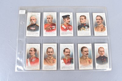Lot 223 - Boer War and First World War Themed Cigarette Cards by Taddy & Co and Others