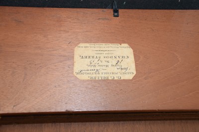 Lot 23 - A Victorian mahogany campaign style writing slope box